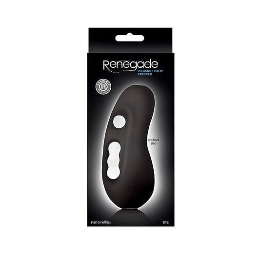 Renegade Pleasure Palm Stroker Black - Masturbators and Strokers