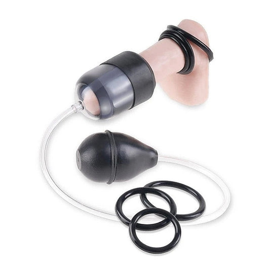 PIpedream Fetish Fantasy Suck N Stroke Penis Head Pump - Masturbators and Strokers