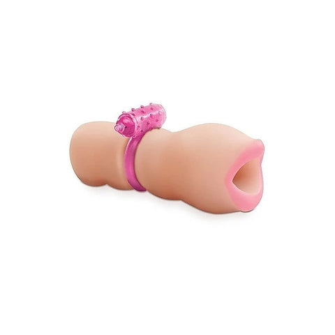 PDX Vibrating Oral Squeeze Her Realistic Masturbator - Masturbators and Strokers