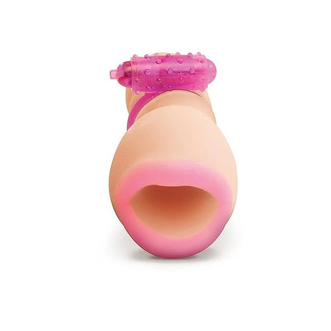 PDX Vibrating Oral Squeeze Her Realistic Masturbator - Masturbators and Strokers