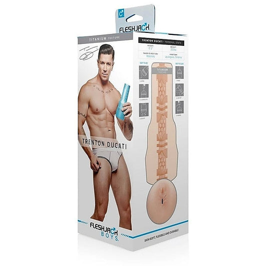 Fleshjack Boys Trenton Ducati Titanium Mens Masturbator - Fleshlight Male Masturbators