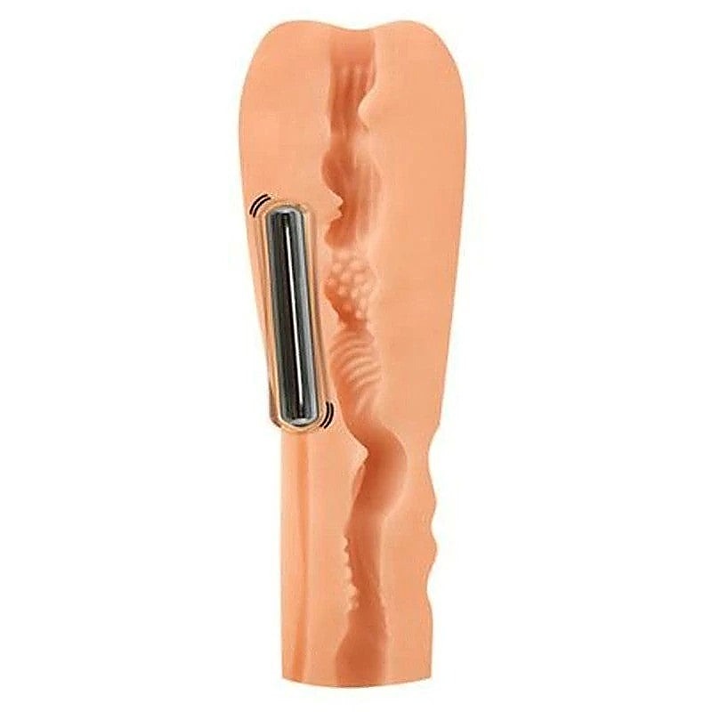 Penthouse Deluxe Vibrating Cyberskin Stroker by Topco - Fleshlight Male Masturbators