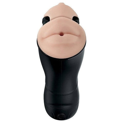 PDX Elite Double Penetration Vibrating Male Stroker - Masturbators and Strokers
