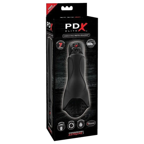 PDX Elite Vibrating Roto-Teazer by Pipedream Products - Masturbators and Strokers