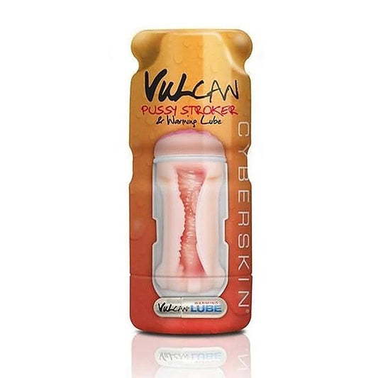 Cyberskin Vulcan Pussy Stroker with Warming Lube - Masturbators and Strokers