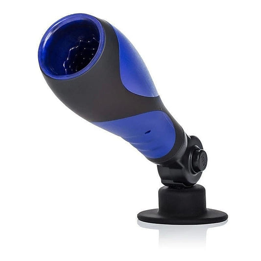 Apollo Power Vibrating Male Stroker Blue - Masturbators and Strokers