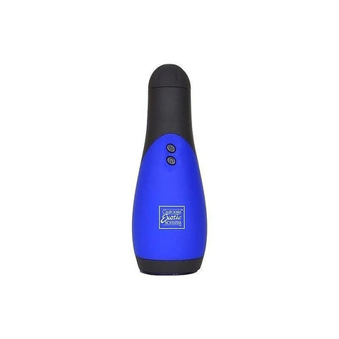 Apollo Power Vibrating Male Stroker Blue - Masturbators and Strokers