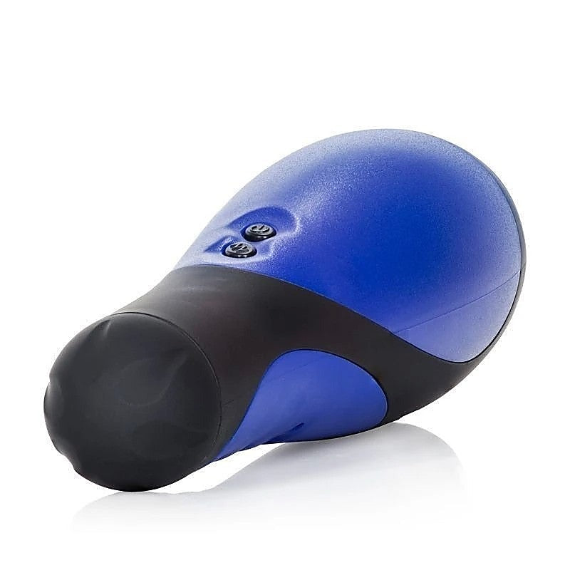 Apollo Power Vibrating Male Stroker Blue - Masturbators and Strokers
