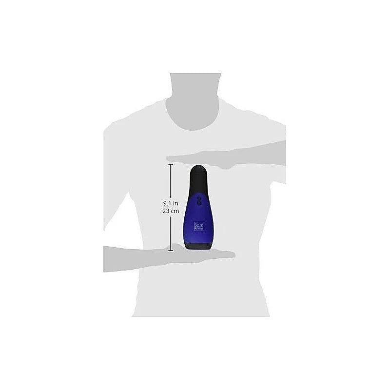 Apollo Power Vibrating Male Stroker Blue - Masturbators and Strokers