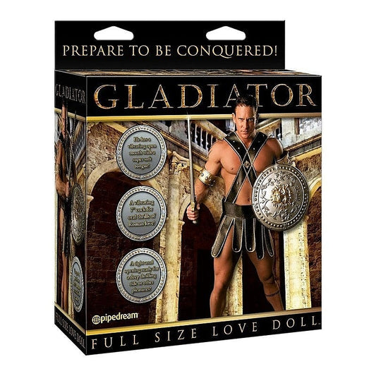 Pipedream Gladiator Inflatable Love Doll With Dong - Masturbators and Strokers