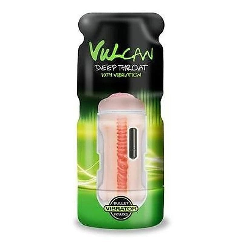 Cyberskin Vulcan Deep Throat Masturbator with Vibration - Masturbators and Strokers