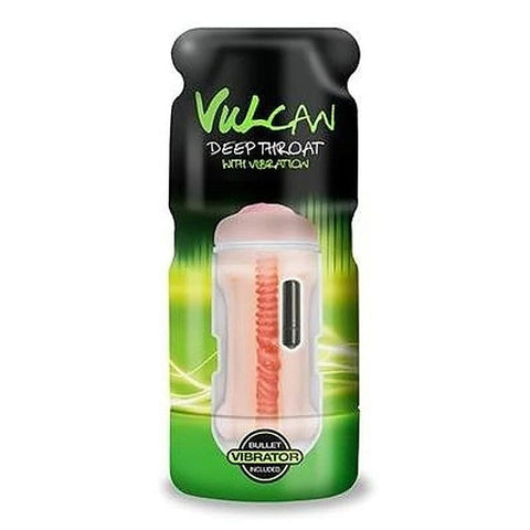 Cyberskin Vulcan Deep Throat Masturbator with Vibration - Masturbators and Strokers