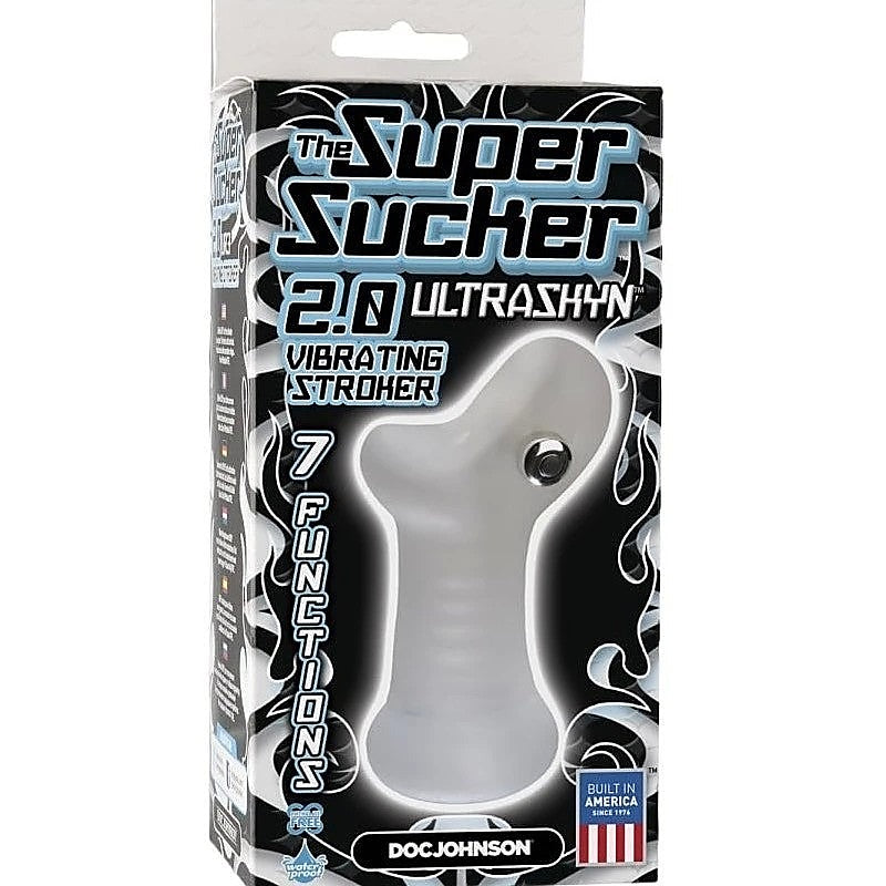 UR3 Super Sucker 2.0 Vibrating Male Stroker by Doc Johnson - Masturbators and Strokers