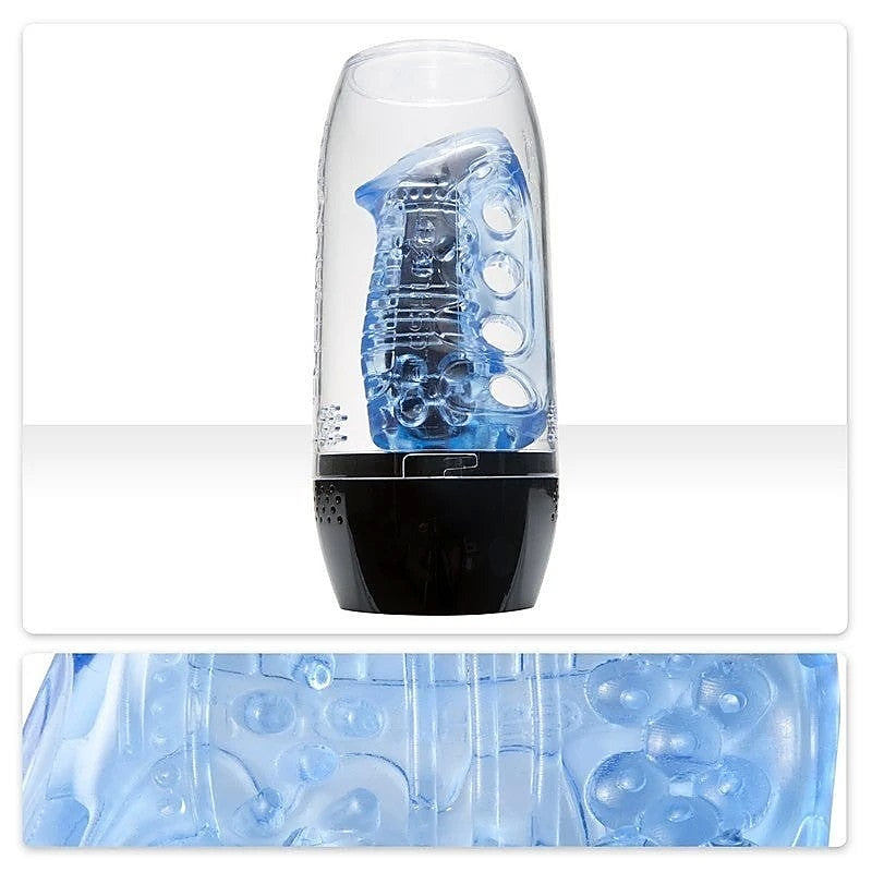 Fleshlight Fleshskins Grip Blue Ice Male Masturbator With Case - Fleshlight Male Masturbators