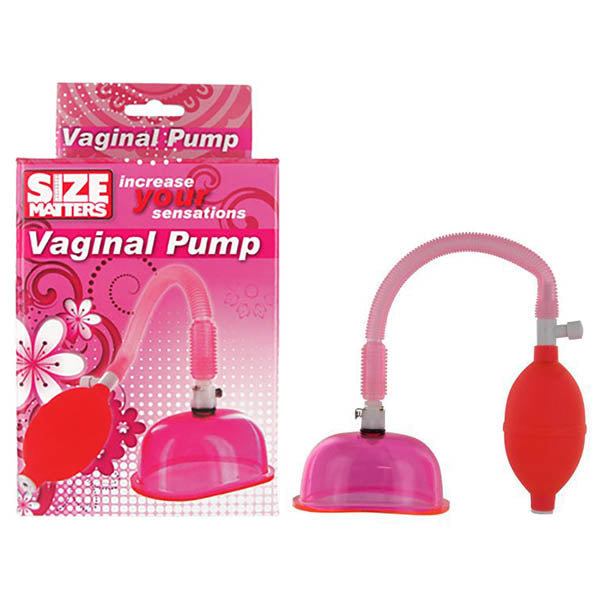 XR Brands Size Matters Vaginal Pump And Cup Set Pink Pussy And Clit Toys