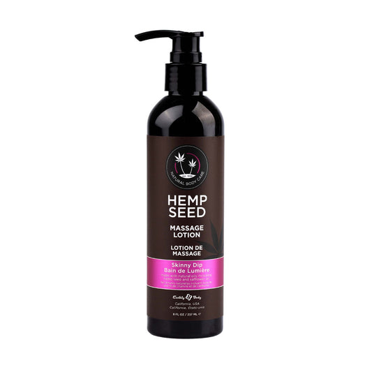 Earthly Body Hemp Seed Scented Massage Lotion 237 ml Skinny Dip Massage Oils and Lubricants