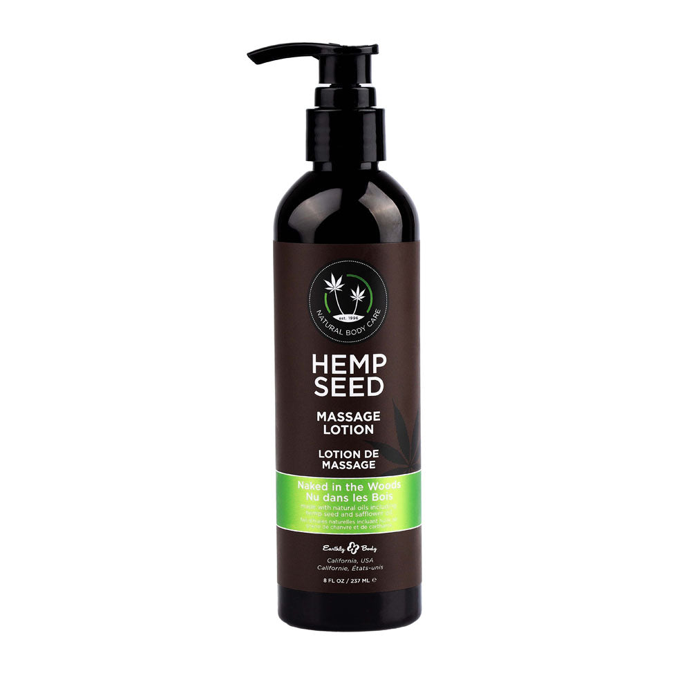 Earthly Body Hemp Seed Scented Massage Lotion 237 ml Naked In the Woods Massage Oils and Lubricants