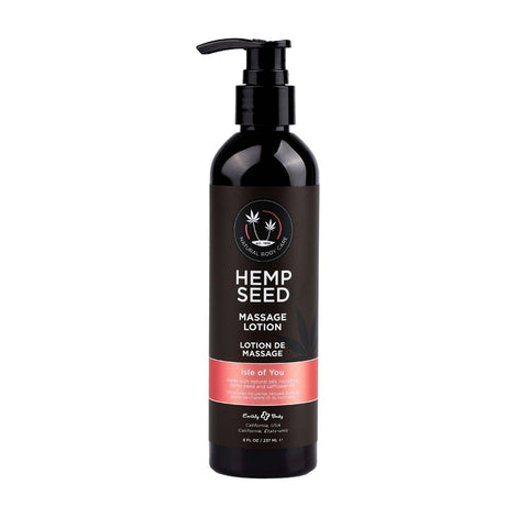 Earthly Body Hemp Seed Scented Massage Lotion 237 ml - Massage Oils and Lubricants