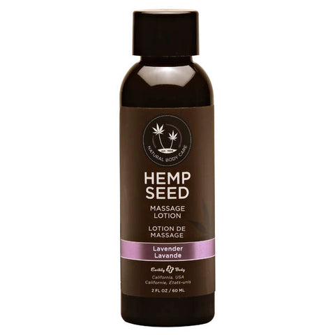 Earthly Body Hemp Seed Scented Adult Massage Lotion 59 ml - Massage Oils and Lubricants