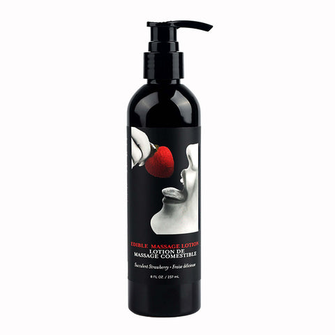 Earthly Body Edible Flavoured Deep Moisturising Massage Lotion 237 ml - Massage Oils and Lubricants