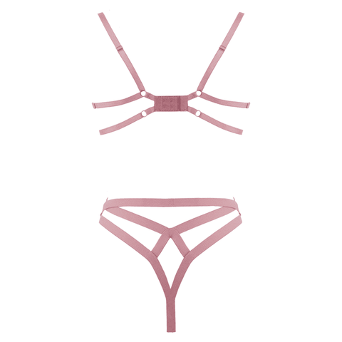 Muse Open Cup Bra With Embroidered Floral Applique - Her Fetish
