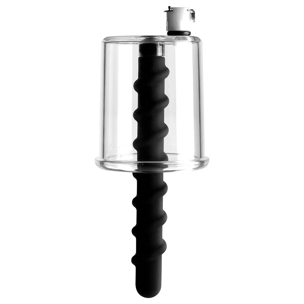 BDStyle Rosebud Driller Cylinder with Silicone Swirl Anal Plug Black Anal Beads and Balls