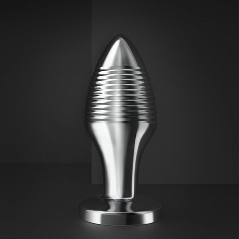 BDStyle Rechargable Remote Controlled Vibrating Steel Butt Plug - Butt Plugs