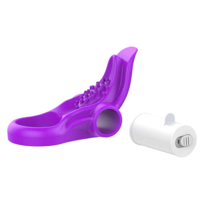 BDStyle Tongue Shaped Multi Functions Mens Vibrating Cock Ring Vibrating Cock Rings