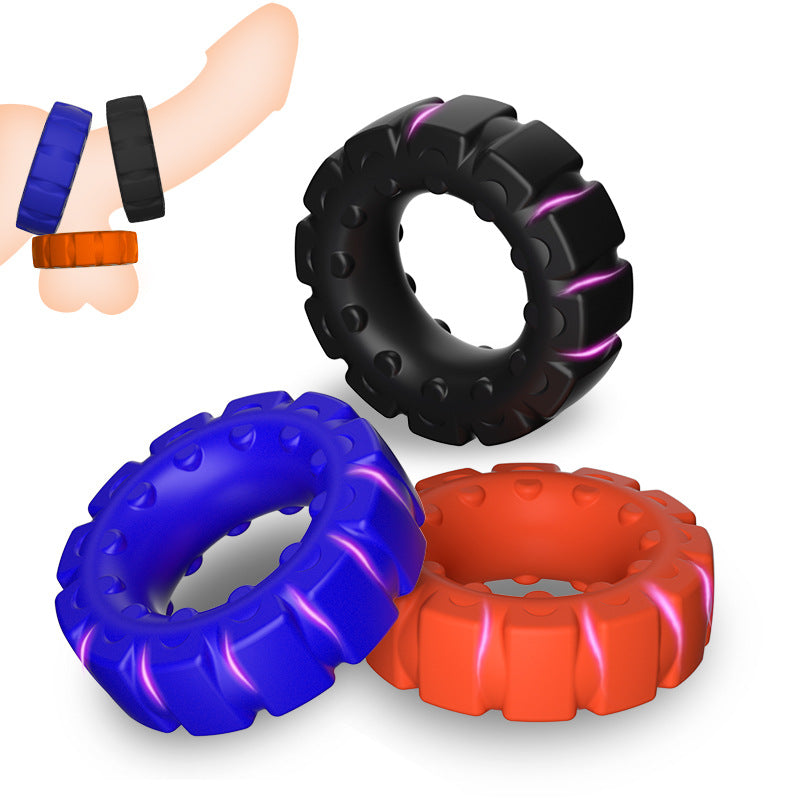 BDStyle Tread Ultimate Tire Silicone Cock Ring Stretchy Cock Rings