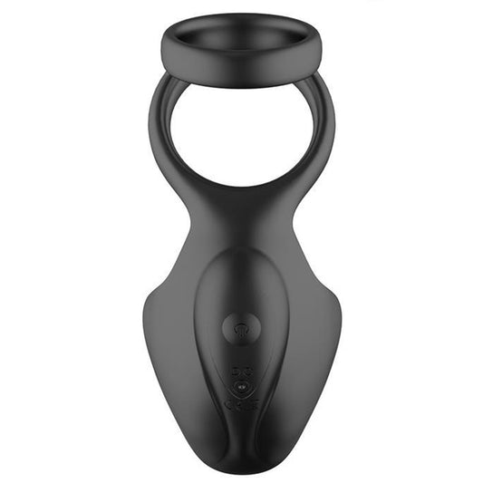 BDStyle 10 Functions Rechargeable Silicone Dual Penis Ring - Vibrating Cock Rings