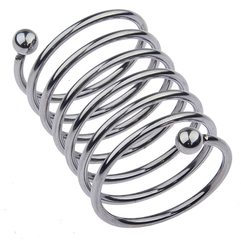 BDStyle Spring Style 6 Circle Mens Metal Glans Ring Steel Cock Rings