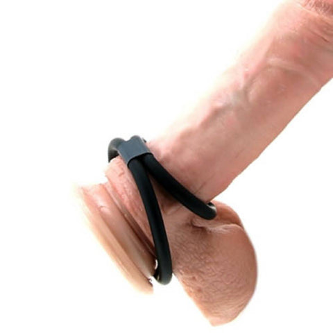 BDStyle Erection Enhancer Double Cock Ring - Stretchy Cock Rings