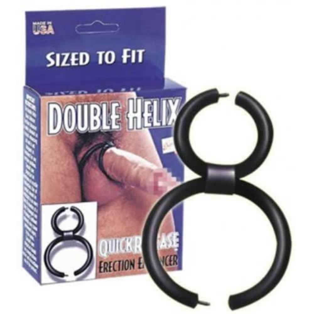 BDStyle Erection Enhancer Double Cock Ring Stretchy Cock Rings