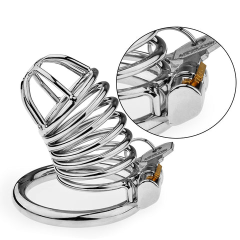 BDStyle Male Chastity Bird Cock Cage With Hide Lock - Male Chastity