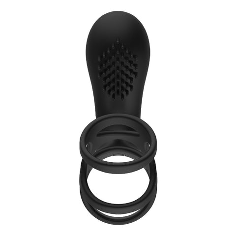 Mannuo Kayla 10 Functions Vibrating Mens Penis Ring - Vibrating Cock Rings