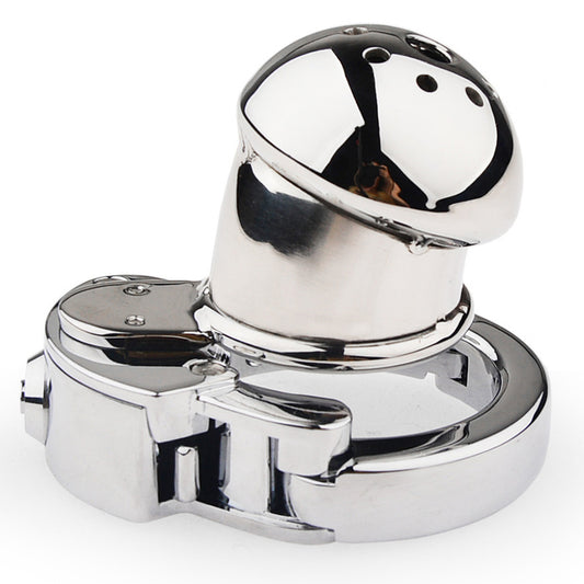 BDStyle Exile Deluxe Locking Confinement Cock Cage With Adjustable Ring - Male Chastity