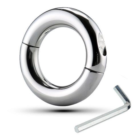 Loopy Smooth Steel Cock Ring - Cock Rings