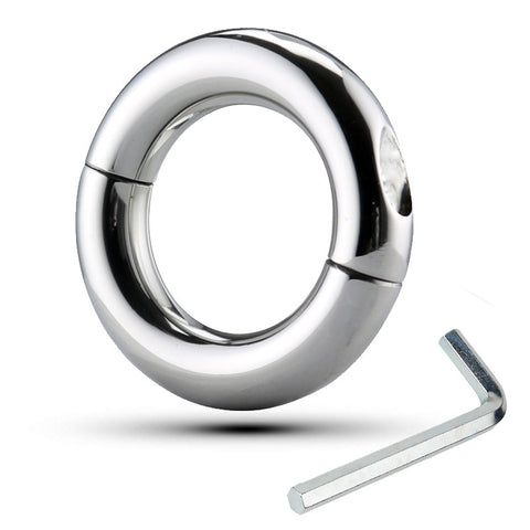 Loopy Smooth Steel Cock Ring - Cock Rings