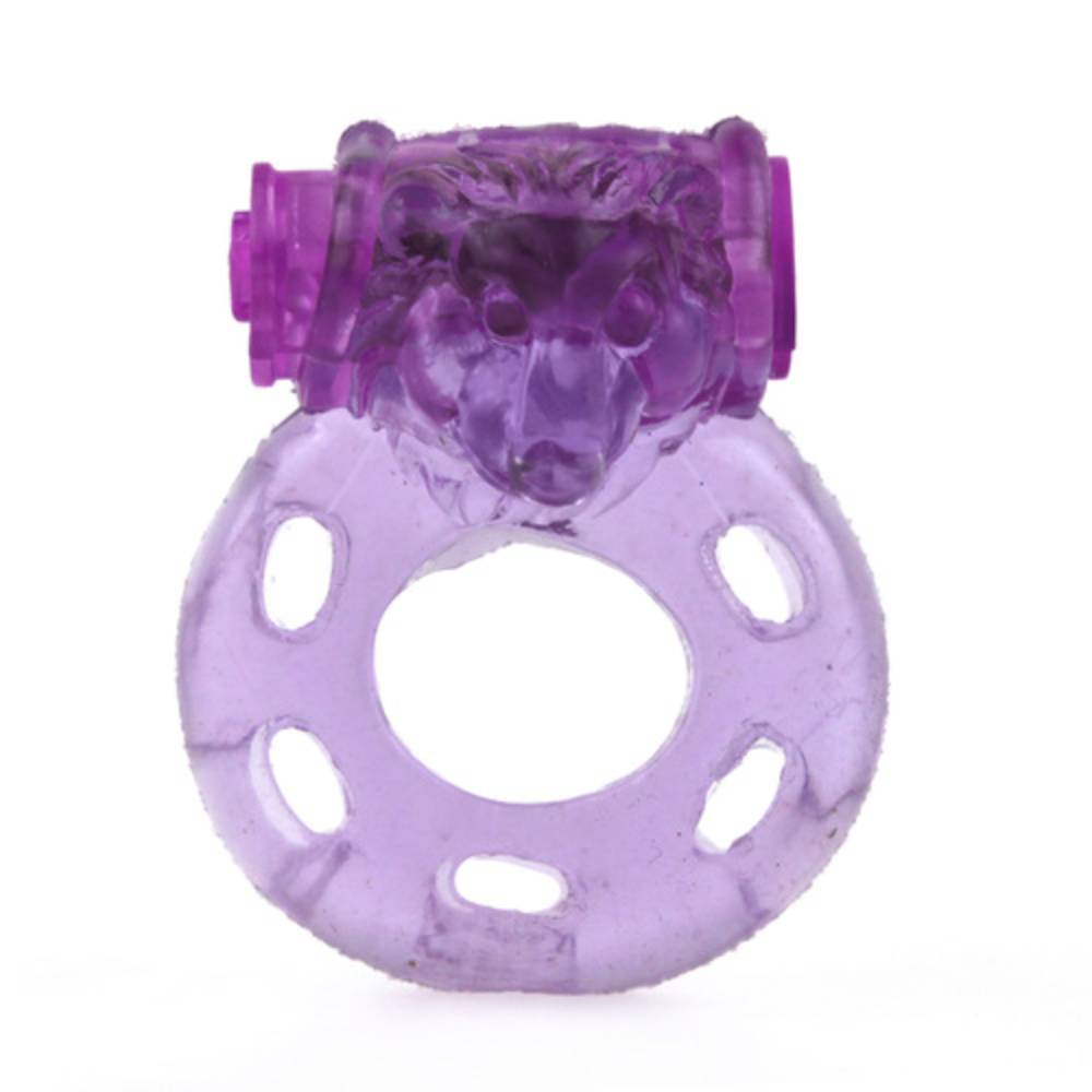 BDStyle Lion Jelly Mens Vibrating Cock Ring Vibrating Cock Rings