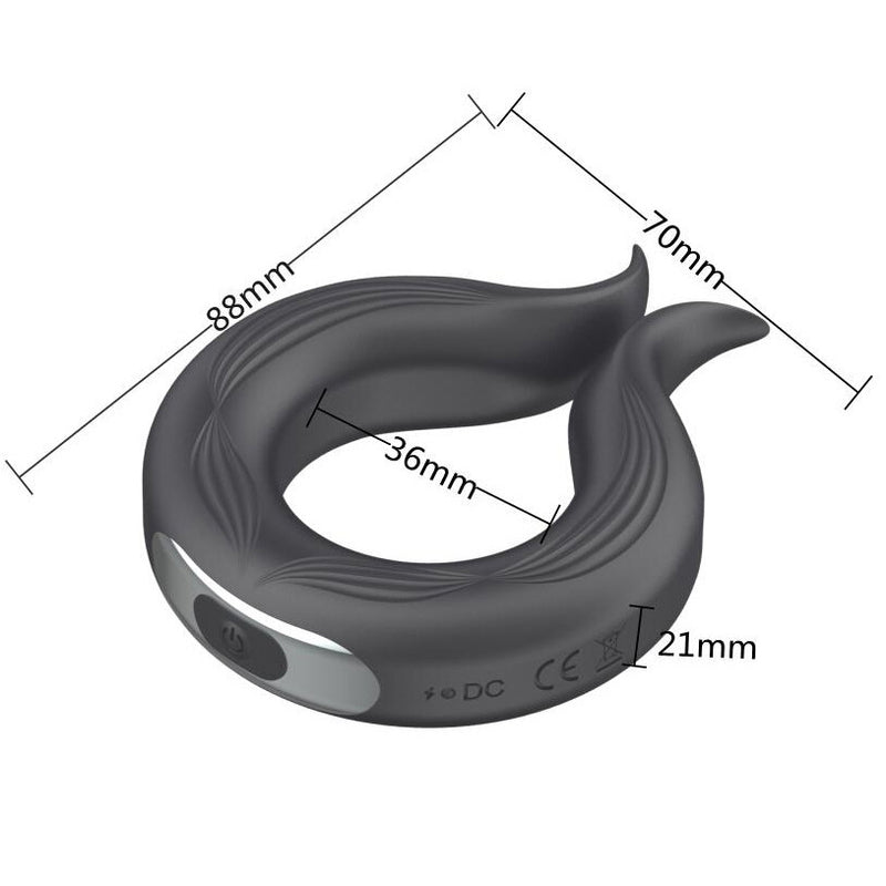 BDStyle Pointed Tip 10 Functions Wireless Mens Cock Ring Vibrating Cock Rings
