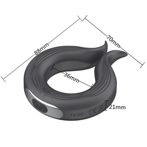 BDStyle Pointed Tip 10 Functions Wireless Mens Cock Ring - Vibrating Cock Rings