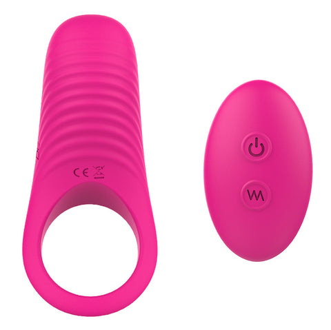 S-Hande Himan Male Vibration Cock Ring Rose - Vibrating Cock Rings