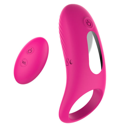 S-Hande Himan Male Vibration Cock Ring Rose - Vibrating Cock Rings
