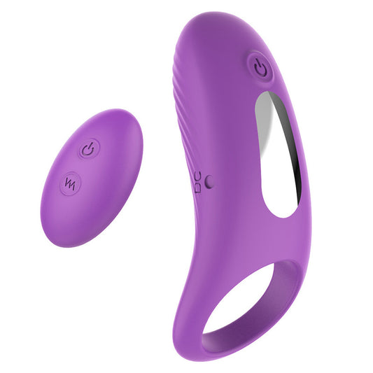 S-Hande Himan Mens Vibration Cock Ring Purple - Vibrating Cock Rings