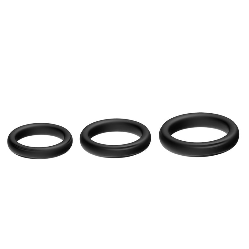 BDStyle Triple Male Silicone Cock Ring Set Cock Ring Sets