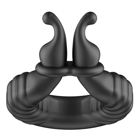 BDStyle Snails 10 Functions Vibrating Dual Penis Ring - Vibrating Cock Rings