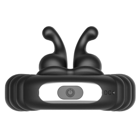 BDStyle Snails 10 Functions Vibrating Dual Penis Ring - Vibrating Cock Rings
