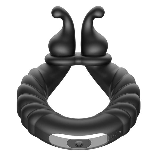BDStyle Snails 10 Functions Vibrating Dual Penis Ring - Vibrating Cock Rings