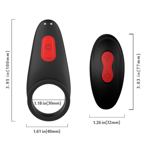 S-Hande Coco Wireless 9 Frequency Vibration Cock Ring - Vibrating Cock Rings