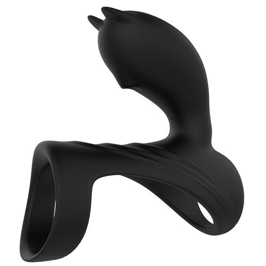 S-Hande Hi Fun Vibrating Mens Cock Ring With Clit Stimulation - Vibrating Cock Rings